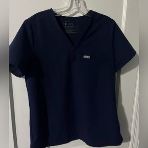Figs navy scrub top